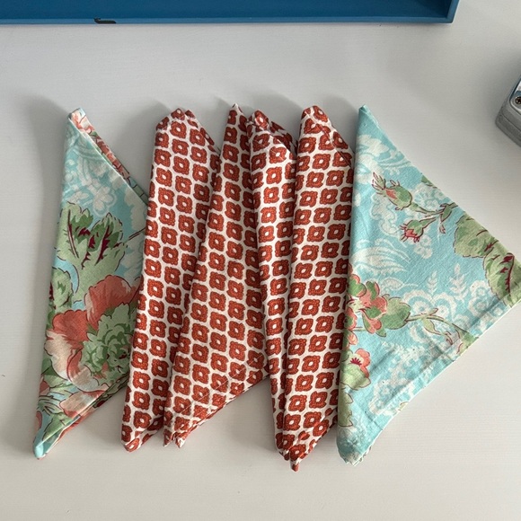 April Cornell Floral Cloth Fall Napkins (6) - Picture 1 of 11